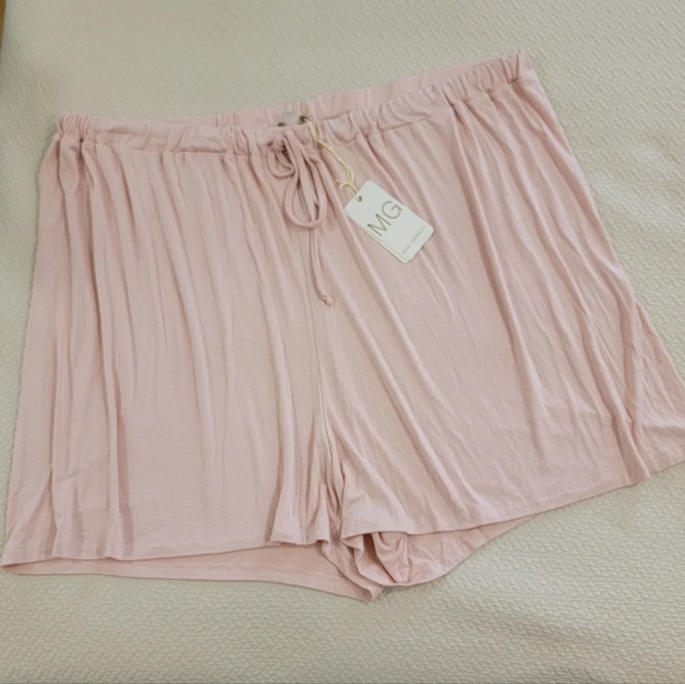 NEW Maria Gabrielle Women's Pink Sleep Shorts Size 3X Nightwear